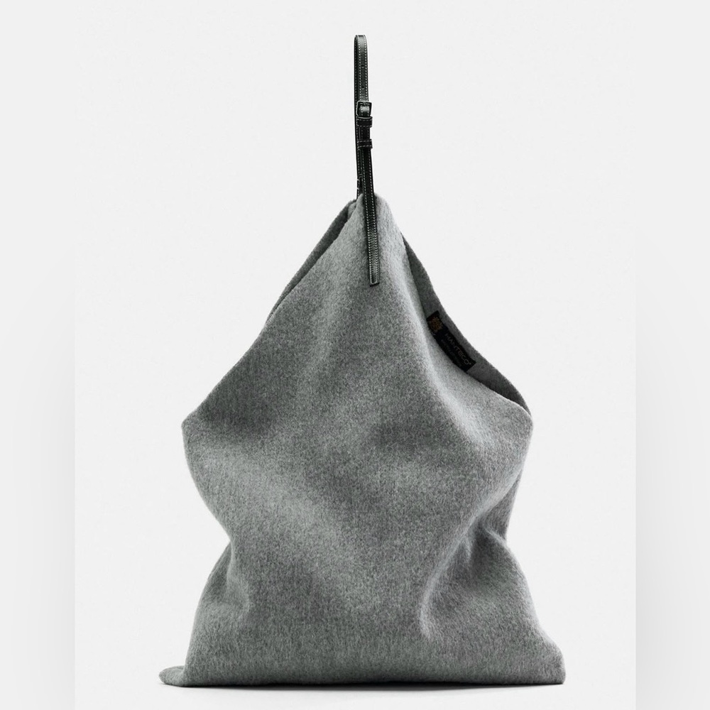 Zara Felted Wool Bucket Bag